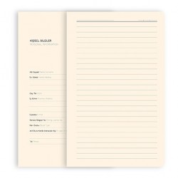 KİŞİYE ÖZEL LAZER BASKILI SERT KAPAK ÇİZGİLİ TARİHSİZ  DEFTER  9 X 14 CM  drd 303 turuncu