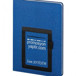 KİŞİYE ÖZEL LAZER BASKILI SERT KAPAK TELEFON CEPLİ ÇİZGİLİ TARİHSİZ  DEFTER  15 X 22 CM  drd 242 lacivert