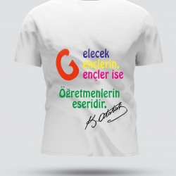 24 KASIM ÖĞRETMENLER GÜNÜ BASKILI TİŞÖRT 24T-1