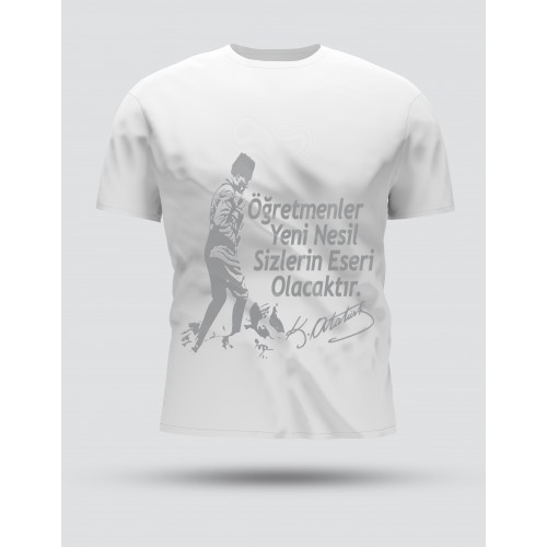 24 KASIM ÖĞRETMENLER GÜNÜ BASKILI TİŞÖRT 24T-3