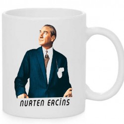 ATATÜRK BASKILI KİŞİYE ÖZEL SERAMİK KUPA BARDAK ASK-2