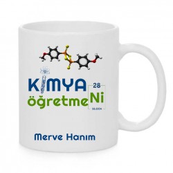 KİMYA ÖĞRETMENİ BASKILI SEWRAMİK KUPA KK1