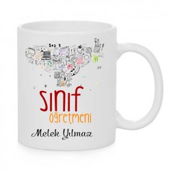 SINIF ÖĞRETMENİ ÖZEL BASKILI SERAMİK KUPA SÖK-3