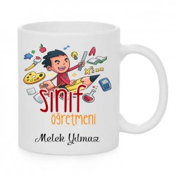 SINIF ÖĞRETMENİ ÖZEL BASKILI SERAMİK KUPA SÖK-4