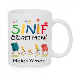 SINIF ÖĞRETMENİ ÖZEL BASKILI SERAMİK KUPA SÖK-7