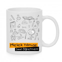 SINIF ÖĞRETMENİ ÖZEL BASKILI SERAMİK KUPA SÖK-8