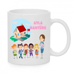 SINIF ÖĞRETMEN ÖZEL BASKILI SERAMİK KUPA BARDAK SÖK-2