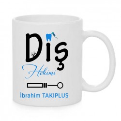 KİŞİYE ÖZEL DİŞ HEKİMİ SERAMİK KUPA DŞK1