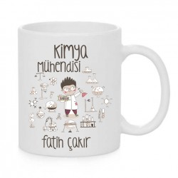 KİŞİYE ÖZEL KİMYA MÜHENDİSİ SERAMİK KUPA KMK1