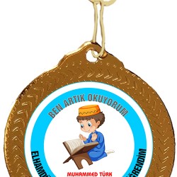 KURAN OKUYORUM ALTIN MADALYA ( ERKEK )  KM -1