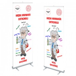 BİLİM FUARI ROLL UP 80 X 205 CM  RL-1