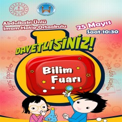 BİLİM FUARI AFİŞ  AF-2  50X70 CM 